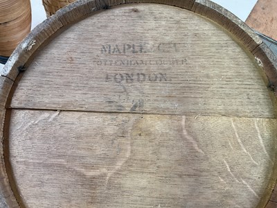 Lot 26 - MAPLE & CO, TOTTENHAM COURT, LONDON; an oak...