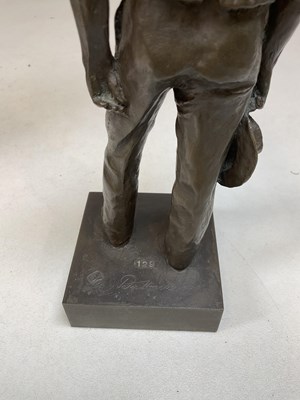 Lot 233 - PETER HICKS; a limited edition bronzed figure...