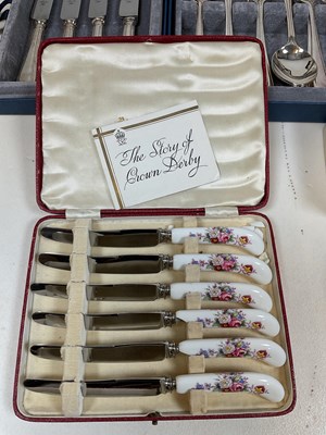 Lot 446 - Various boxed cutlery sets.