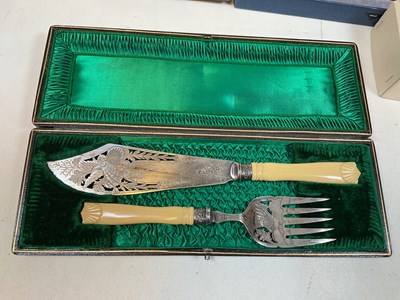 Lot 446 - Various boxed cutlery sets.