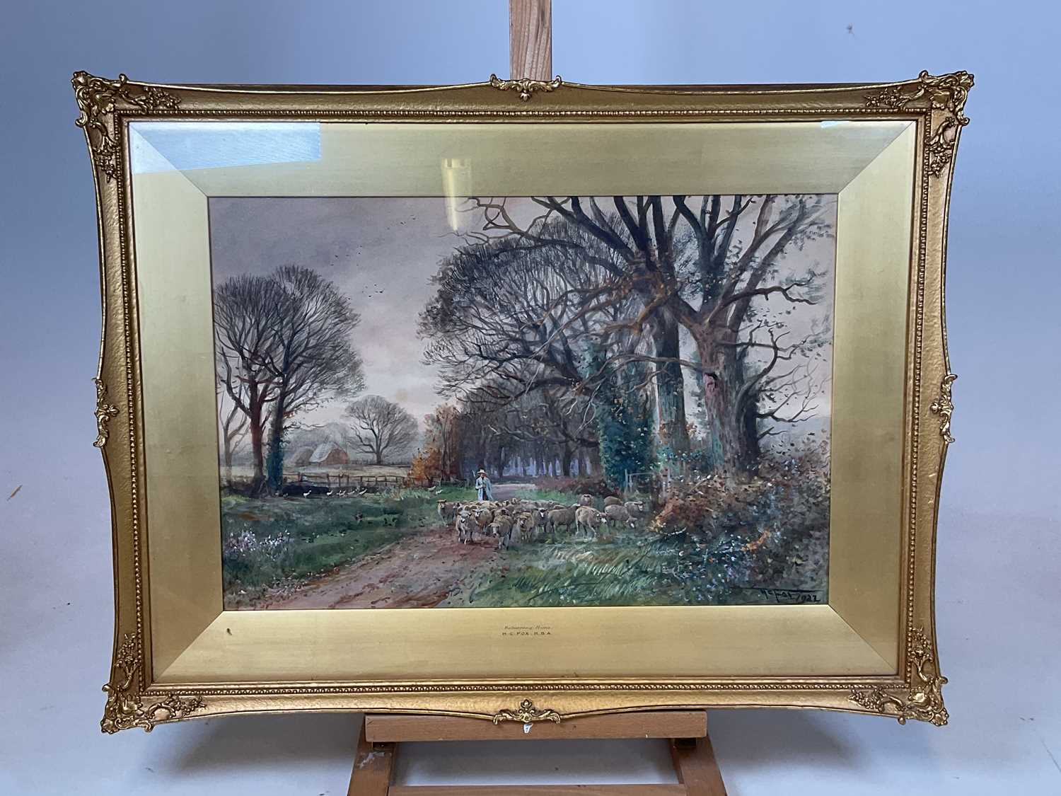 Lot 427 - HENRY CHARLES FOX (1860-1929); watercolour...