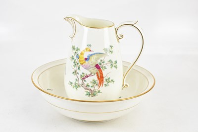 Lot 217 - CAULDON; a 19th century wash jug and bowl (2).