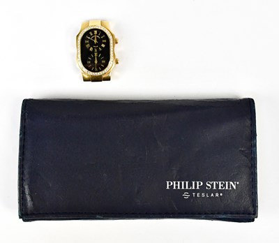 Lot 1584 - PHILIP STEIN; a 'Teslar' 18ct yellow gold...