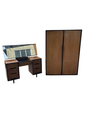 Lot 2206 - STAG; a two section wardrobe, height 171cm,...