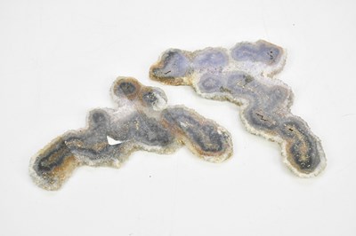 Lot 1534 - MINERAL SPECIMENS; a pair of cut and polished...