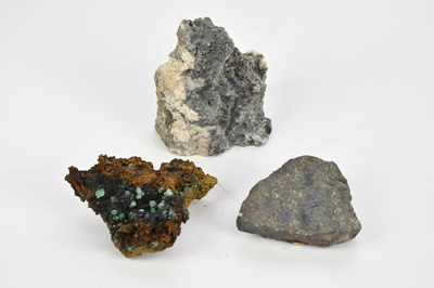 Lot 1536 - MINERAL SPECIMENS; three specimens comprising...