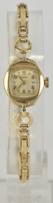Lot 1480 - ROTARY; a lady's 9ct gold wristwatch, the...