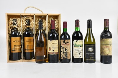 Lot 384 - MIXED WINE; four bottles of Château Haut Selve...
