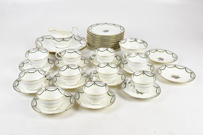 Lot 264 - AYNSLEY; a part tea service, decorated with...
