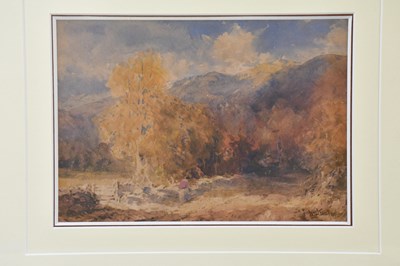 Lot 504 - JOHN KEELEY (1849-1930); watercolour, ‘Under...
