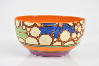 Lot 480 - CLARICE CLIFF; a footed bowl in the 'Broth'...