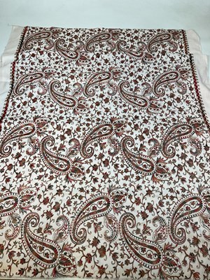 Lot 170 - A floral embroidered shawl, 225 x 106cm.