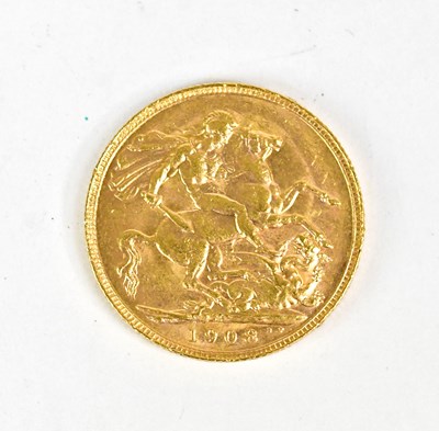 Lot 1159 - An Edward VII full sovereign, 1908.