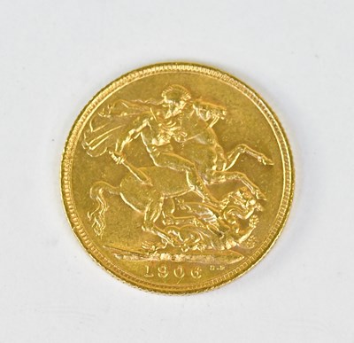Lot 1158 - An Edward VII full sovereign, 1906.