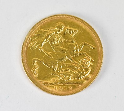 Lot 1160 - A George V full sovereign, 1912.