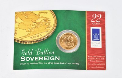 Lot 1164 - An Elizabeth II full sovereign, 2001, with...