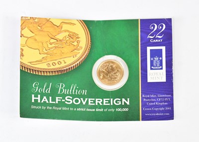 Lot 1173 - An Elizabeth II half sovereign, 2001, with...