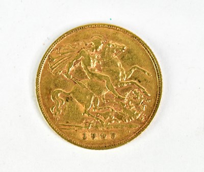 Lot 1167 - An Edward VII half sovereign, 1909.