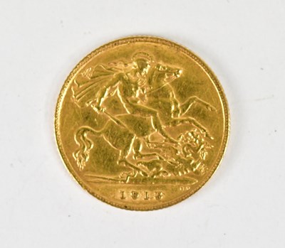Lot 1168 - A George V half sovereign, 1913.