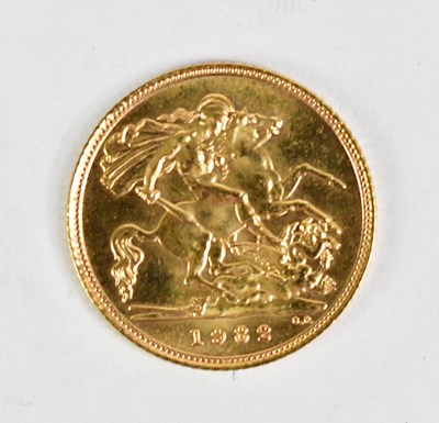 Lot 1169 - An Elizabeth II half sovereign, 1982.