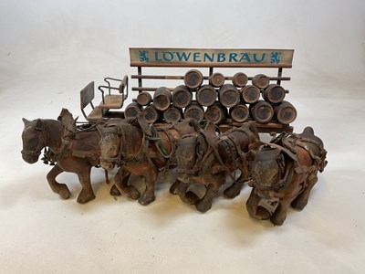 Lot 40 - A group of breweriana, including a Lowenbrau...