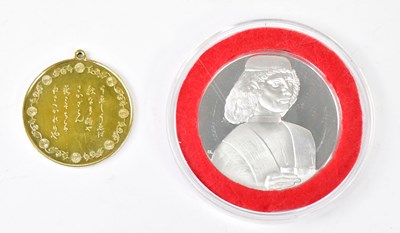 Lot 1064 - FRANKLIN MINT; a sterling silver pendant...