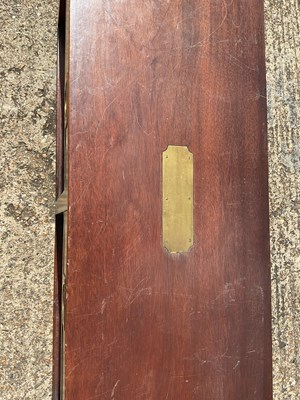 Lot 36 - A reproduction brass bound campaign style two...