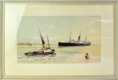 Lot 781 - FRED JOHNSON (20th century); watercolour,...