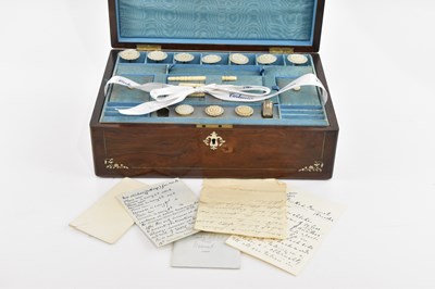 Lot 1382 - A 19th century mahogany and mother of pearl...
