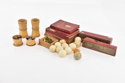Lot 2123 - A collection of game related items including...