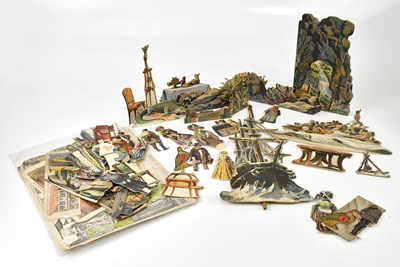 Lot 2124 - A paper cut-out game 'Shipwreck' plus others.