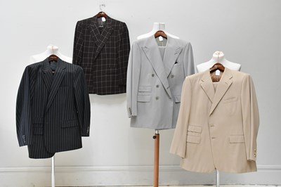 Lot 719 - RALPH LAUREN; a tan cotton single breasted two-...