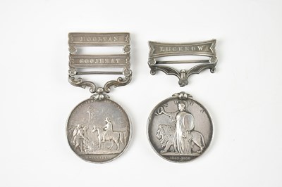 Lot 1216 - Two Victorian medals comprising the India...