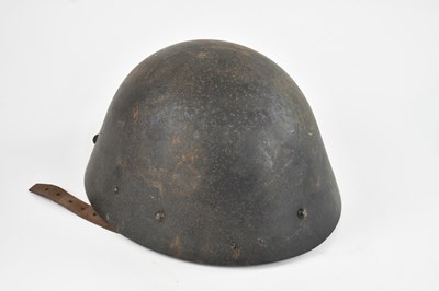 Lot 1304 - A WWII period Czechoslovakian army helmet.