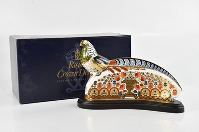 Lot 1610 - ROYAL CROWN DERBY; a 'Lady Amherst' pheasant,...