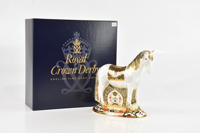 Lot 1611 - ROYAL CROWN DERBY; a model, 'Appleby Mare',...