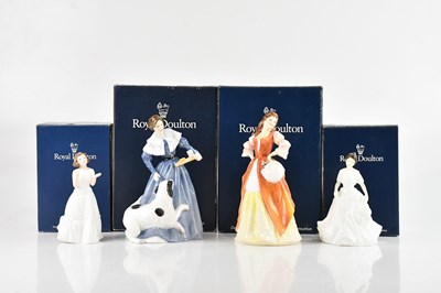 Lot 1655 - ROYAL DOULTON; four ceramic figures comprising...