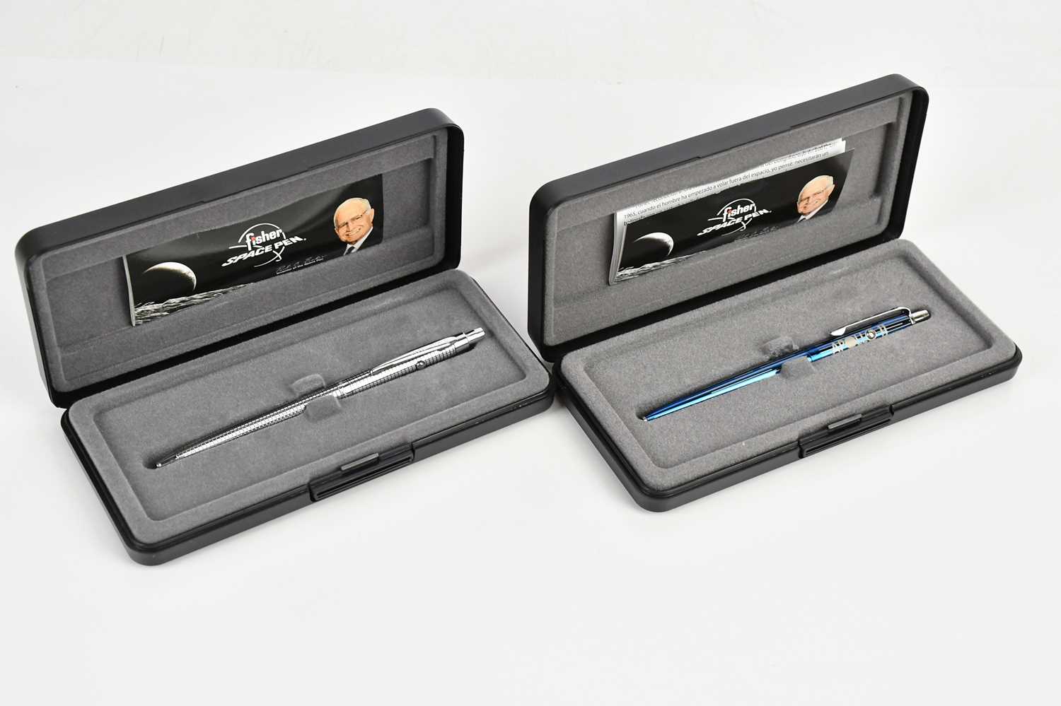 Lot 1356 - FISHER; two boxed Space Pens including