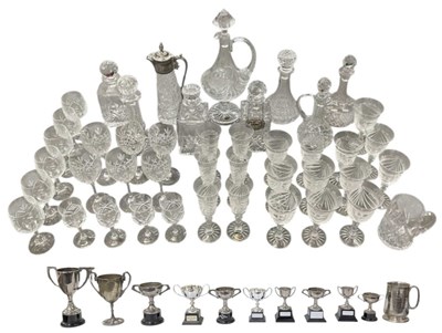 Lot 637 - A collection of ten assorted silver plated...