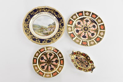 Lot 1646 - ROYAL CROWN DERBY; including two plates and a...