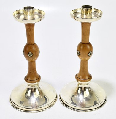 Lot 480 - ALBERT EDWARD JONES; a pair of Arts & Crafts...