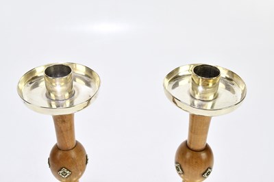 Lot 480 - ALBERT EDWARD JONES; a pair of Arts & Crafts...