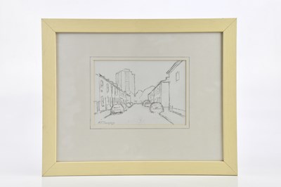Lot 2298 - ALAN THOMPSON (born 1940); pencil sketch,...