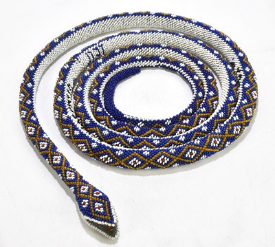 Lot 103 - A WWI period Turkish Prisoner of War beadwork...