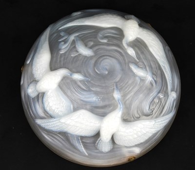 Lot 185 - An Art Deco clear and opalescent glass...