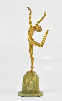 Lot 9 - JOSEF LORENZL (1892-1950); an Art Deco bronze...