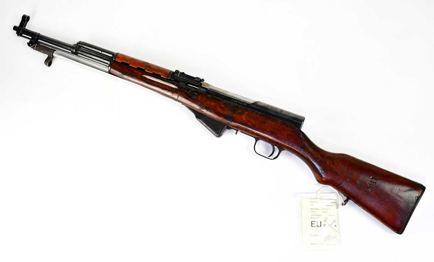 Lot 407 - A deactivated Chinese SKS type 56 7.62mm...
