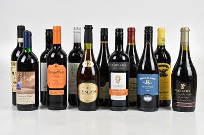 Lot 377 - RED WINE; twelve bottles of mixed red wine...