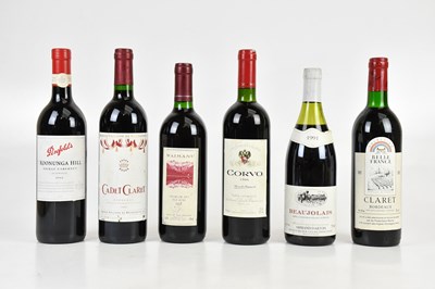 Lot 364 - RED WINE; six bottles of mixed red wine...