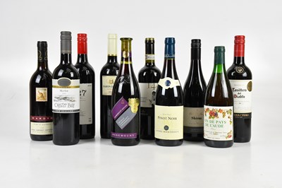 Lot 365 - RED WINE; ten bottles of mixed red wine...